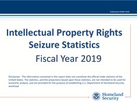 2019 Intellectual Property Rights Seizure Statistics