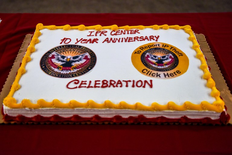 IPR Center 10 Year Anniversary Cake